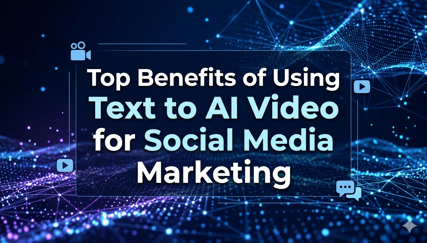 Top Benefits of Using Text to AI Video for Social Media Marketing